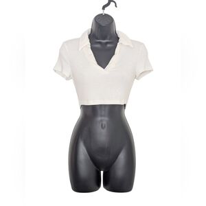 Cider Collared Crop Top